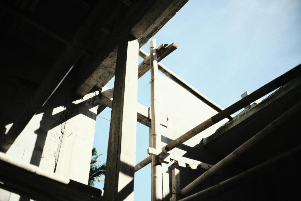 Under-construction site showing quality materials and structure